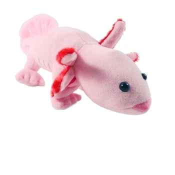 Sevimli Pembe axolotl Dolması Salamander Hayvan peluş oyuncaklar Vahşi Peluş Bebek doğum günü hediyesi Oyuncak Çocuklar İçin Ev Odası Dekor