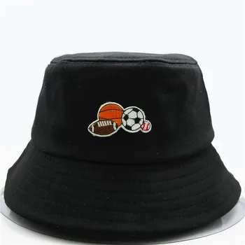 Top Nakış Pamuk Kova Şapka Balıkçı Şapka Açık Seyahat Şapka güneşlikli kep Şapka Erkekler ve Kadınlar için 144