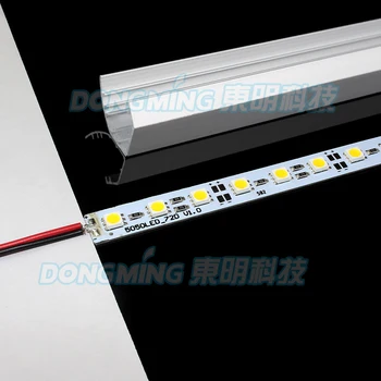 36LEDs 50cm led luces şerit 5050 Soğuk / Sıcak Beyaz 12V LED bar ışığı İle alüminyum Profil mutfak led dolap altı ışığı