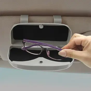 1 ADET Araba Gözlük Durumda Güneş Gözlüğü saklama kutusu 4 Renk Oto İç Aksesuarları Araba Gözlük Tutucu Güneşlik Otomobiller