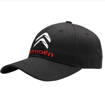 Yeni Moda 3D CİTROEN Siyah Şapka Kap araba logosu MOTO GP Yarış F1 beyzbol şapkası Şapka Ayarlanabilir Rahat Kamyon Şapka