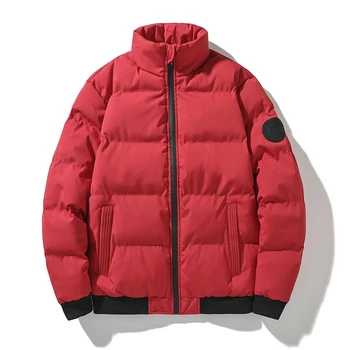 Yüksek Kaliteli Temel Rüzgar Geçirmez balon ceket Erkek Rahat Giyim Genç 8XL Artı Boyutu Kışlık Mont Erkek Büyük Boy Streetwear