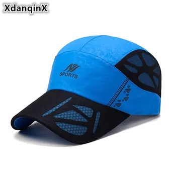 XdanqinX 2021 Yaz Yeni Stil erkek Havalandırmak Beyzbol Kapaklar Ayarlanabilir Boyutu güneş şapkası Kadınlar İçin Snapback Örgü Nefes Kap