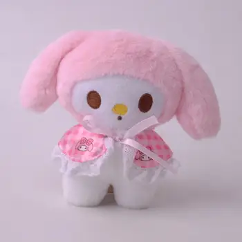 Kuromi Benim Melody Sanrio Anahtarlık Hello Kitty Kawaii 10 Cm peluş oyuncaklar Sevimli Dolması Aksesuarla Karikatür Noel Hediyeler için çocuk