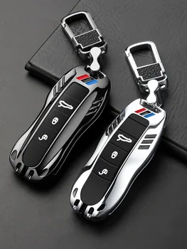 Porsche Cayenne için anahtar kabuk macan Palamela Panamera araba 718 anahtar seti toka Lüks lüks Anahtar Kutu