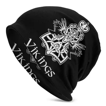 Yetişkin erkek Örgü Şapka Vikings Runes Vikings Kaput Şapka güneş kapaklar R339 Komik Unisex Örgü Şapka