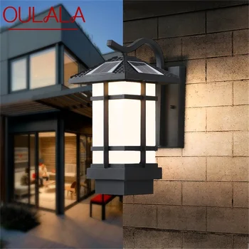 OULALA Güneş Duvar aydınlatma armatürü Açık Modern LED Aplik Su Geçirmez Veranda Aydınlatma Sundurma Balkon Avlu Villa Koridor