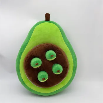 Sevimli ve yaratıcı çekme avokado peluş eğitici oyuncak kawaii peluş bebek ev ofis dekorasyonu çocuk tatil hediye