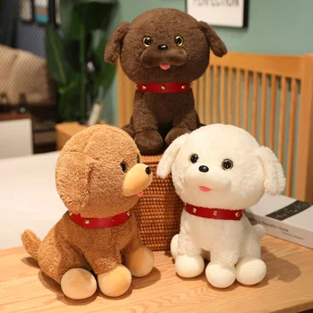 Güzel 1 adet 25 cm / 35 / 50 cm Yumuşak Kawaii Teddy Köpek Peluş Oyuncaklar Güzel Dolması Gerçek Hayat Husky Bebekler Çocuklar için Bebek Doğum Günü Hediyeleri