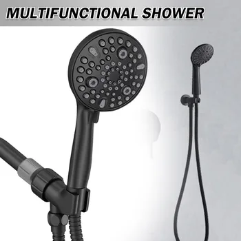 1 takım Duş Başlığı Çok fonksiyonlu El Duş Pratik Ayarlanabilir Yuvarlak Banyo Duş Banyo Aksesuarları